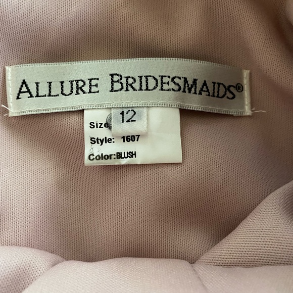 COPY - Beautiful blush Allure Bridals Bridesmaid Dress!! Worn once! - Picture 3 of 3